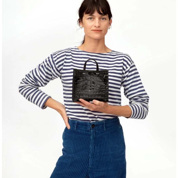 Clare V Handbags - Clare V simple tote bebe black croc